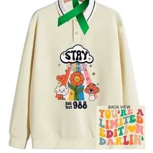 Stay mental health graphic pullover sweatshirt size XXL